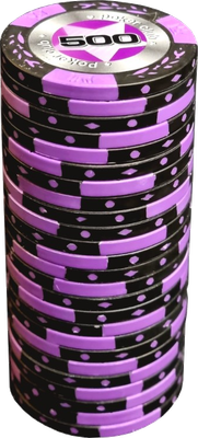 Набор фишек для покера Partida Black Stars / BlackStars500 (25шт)