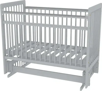 Детская кроватка Bambini 16.20.16.05 (мультимаятник, серый)