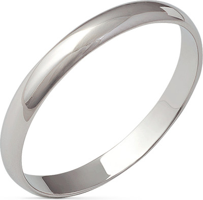 Кольцо обручальное из белого золота Кристалл CA53500226773 (р.19)