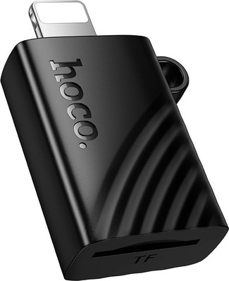 Картридер Hoco HB53 Mini Lightning/TF Card (черный)