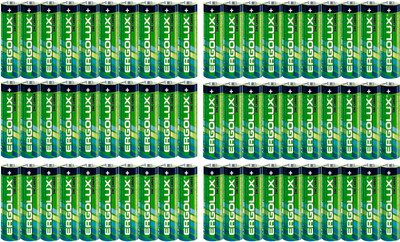 Комплект батареек Ergolux R6 SR10 / 15120 (60шт)