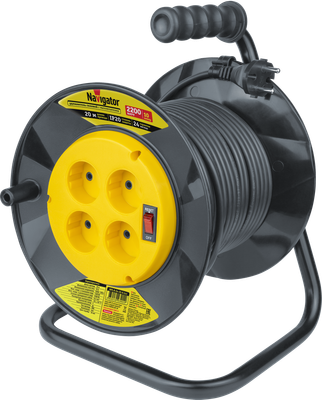 Удлинитель на катушке Navigator NPE-R-04-20-X-2x1 / 93902