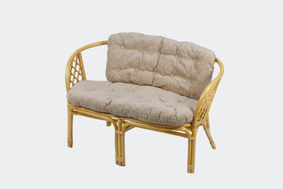 Диван садовый Мебель Солнца Багама 01/17С (мед/бежевый)