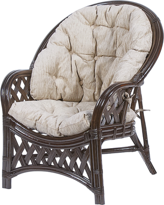 Кресло садовое Мебель Солнца Черчилль CBN-В (темно-коричневый/бежевый)