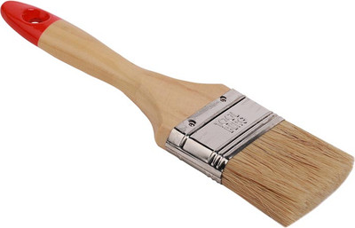 Кисть малярная Toolberg Плоская Классик Эксперт 63мм деревянная рукоятка (натуральная щетина)