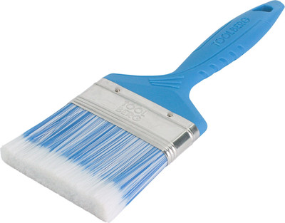 Кисть малярная Toolberg Плоская Лазурит стандарт 75мм пластиковая рукоятка (искусственная щетина)