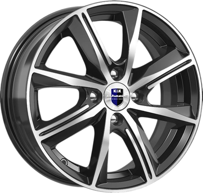 Литой диск K&K Арнар 17x7" 5x112мм DIA 66.6мм ET 35мм Алмаз черный