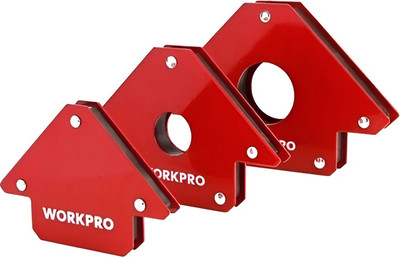 Набор магнитных фиксаторов Workpro 125мм / WP232047