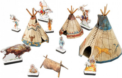 Сборная модель Умная бумага Индейская стоянка / 4627081555968
