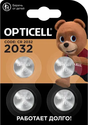 Комплект батареек Opticell Specialty CR2032 / 6060007 (4шт)