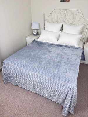 Плед Реноме 1.5сп 013 (жаккард орризонте светло-серый, пакет)