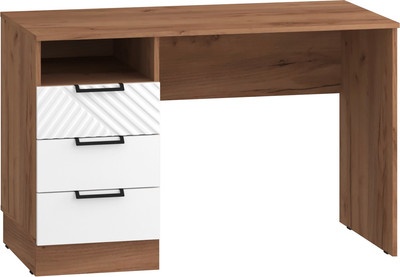 Письменный стол Премиум Амелия Оливия (дуб бунратти/белый софт)