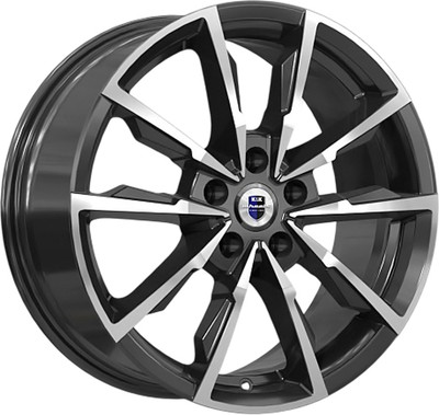 Литой диск K&K Меренге 17x7.5" 5x112мм DIA 66.6мм ET 45мм Алмаз черный