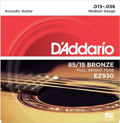 Струны для акустической гитары D'Addario EZ930