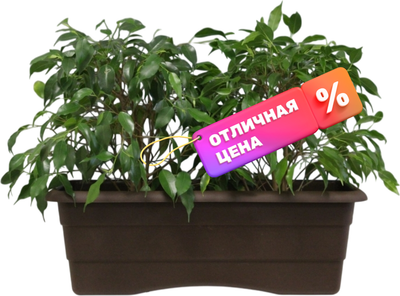 Кашпо Gardenplast №1 (шоколадный)