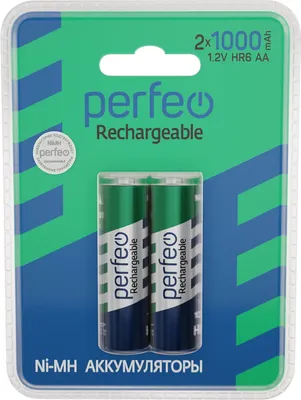 Комплект аккумуляторов Perfeo AA1000mAh/2BL / PF AA1000/2BL PL (2шт)