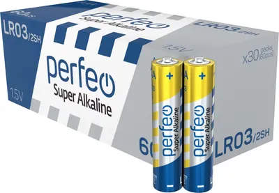 Комплект батареек Perfeo Super Alkaline LR03/2SH (60шт)