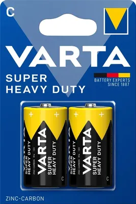 Комплект батареек Varta Superlife Heavy Duty C/R14 SP2 2/24/120 / 2014101302