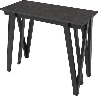 Консольный столик Aledar W 90x40/240x76 (черный муар/сланец скиваро)