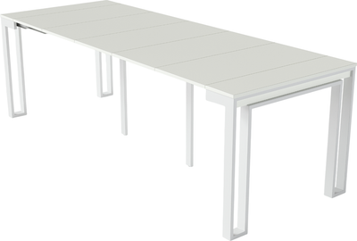 Стол-трансформер Aledar F2 90x40/240x76 (белый матовый/белый альпийский)