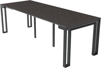 Стол-трансформер Aledar F2 90x40/240x76 (черный муар/сланец скиваро)