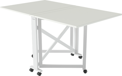 Стол-книга Aledar Bird 80x8/74/140x76 (белый матовый/белый альпийский)