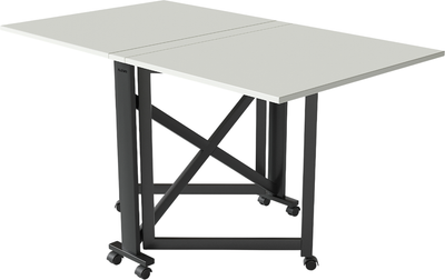 Стол-книга Aledar Bird 80x8/74/140x76 (черный муар/белый альпийский)