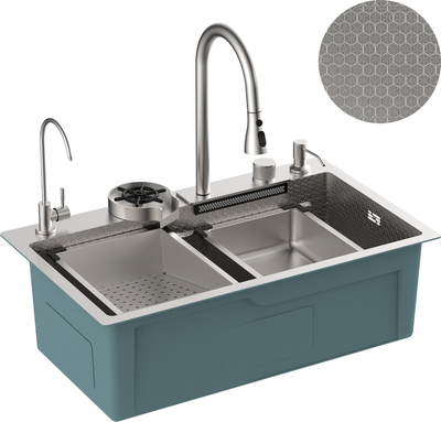 Мойка кухонная со смесителем Diadonna DS7545-1