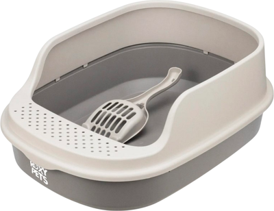 Туалет-лоток Roxy-Pets с высоким бортом + совок (капучино)
