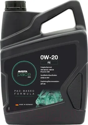 Моторное масло Avista Pace Evo FE Sae 0W20 / 180181 (5л)
