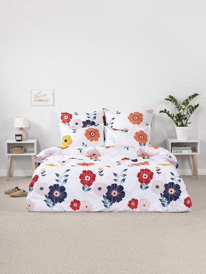 Комплект постельного белья Веселина Крупные цветы ПЭ 1.5сп 70x70
