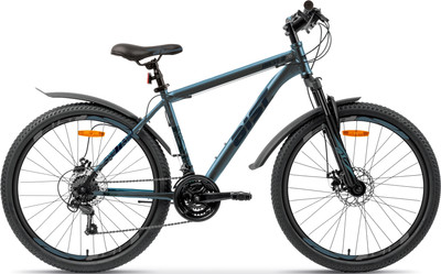 Велосипед AIST Quest Disc 26 2025 (16, синий, разобранный, в коробке)