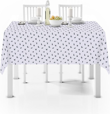 Комплект столового белья Мари Санна Скатерть 150x200 + 6 салфеток / 9968-2 (кошки)