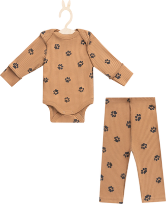 Комплект одежды для малышей Mark Formelle 89406-1 (р.62-40, лапки на охре)