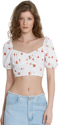 Кроп-топ Mark Formelle 112851 (р.170-96-102, розы на белом)