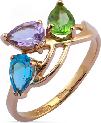 Кольцо из желтого золота Кристалл CD12600226773 (р.17)