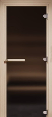 Стеклянная дверь для бани/сауны COOPER Лайт 180х70 (бронза матовая)