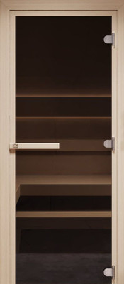 Стеклянная дверь для бани/сауны COOPER Лайт 190х80 (бронза)