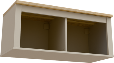 Полка-ячейка Mio Tesoro Сага 2 секции / 2.08.17.140.20 (кашемир/ясень)