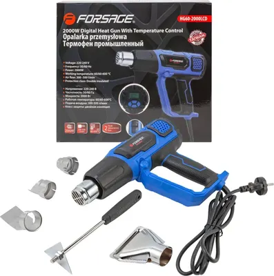 Строительный фен Forsage F-HG60-2000LCD (52346)