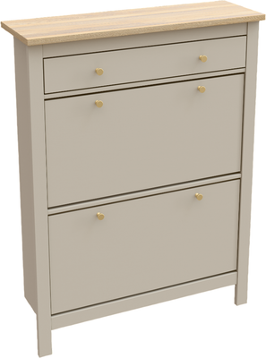 Тумба для обуви Mio Tesoro Сага 92х122 / 2.08.10.190.20 (кашемир/ясень)