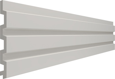 Профиль для стеновой панели КТМ-2000 3Д Проф М Белый 001 (120х12х2950мм)