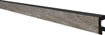 Рейка интерьерная КТМ-2000 Торцевой для 3Д Проф M Дуб серый 406 (2.95м)