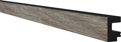 Рейка интерьерная КТМ-2000 Торцевой для 3Д Проф XL Дуб серый 406 (2.95м)
