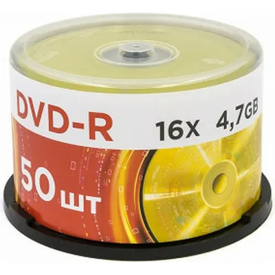Набор дисков DVD-R Mirex Mirex 4.7Gb 16x / UL130003A1B (50шт)