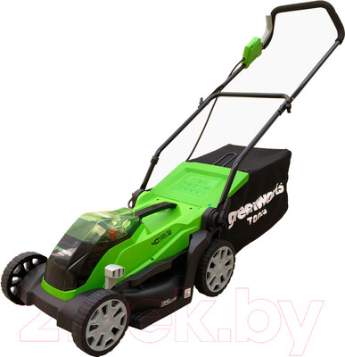 Газонокосилка аккумуляторная Greenworks G40LM35K4 40V 35см / 2501907UB (c АКБ 4Ач и ЗУ)