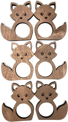 Набор колец для салфеток ОМурМебель Лиса (6шт)