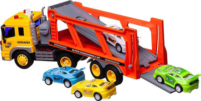 Набор игрушечных автомобилей Наша игрушка Автовоз-трейлер / C-00502