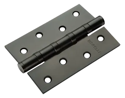 Петля дверная Morelli MSN 100X70X2.5-4BB BL (черный с подшипниками)