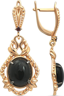 Серьги из желтого золота Кристалл CH68500226773